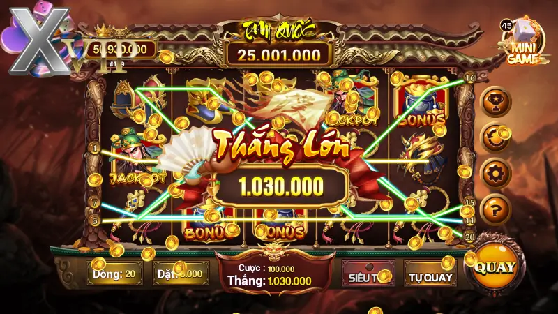 Tỷ lệ trả thưởng cao chỉ có tại nổ hũ Xvip